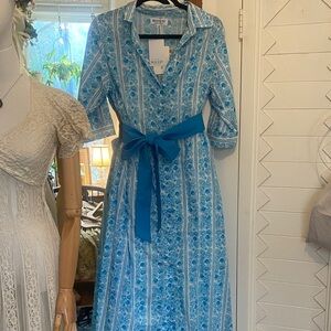 Beau & Ro Blue Seaside Maxi Dress